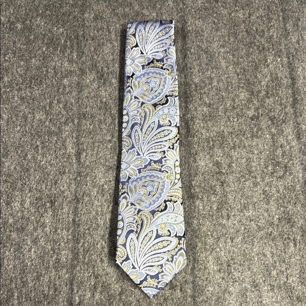 Jos. A. Bank Blue and Gold Silk Tie